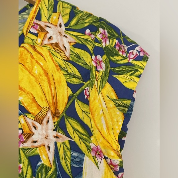 RACHEL RACHEL ROY - Tropical Hi-Lo Floral Blouse Medium‎ - Picture 3 of 8